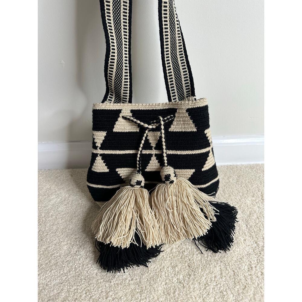 Aztec Print Bucket Bag Drawstring Bag - image 1